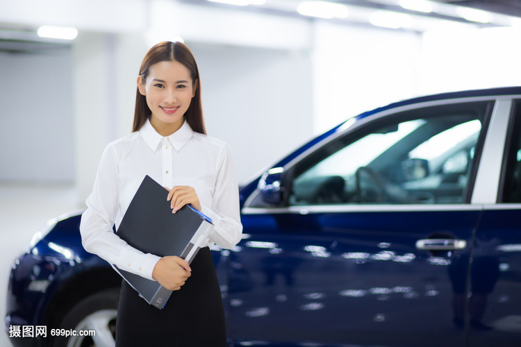 汽车销售商务女性